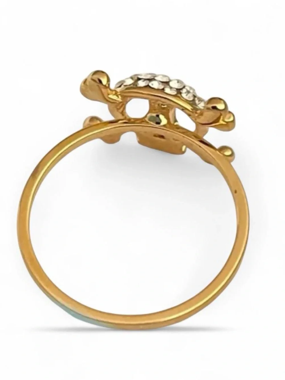 NWOT Skeleton gold plated ring